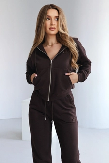 Bluza damska BG Zippy | gorzka czekolada