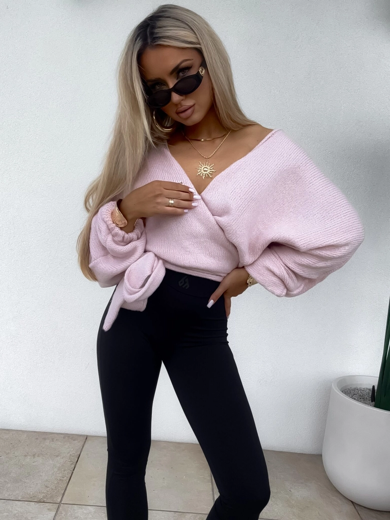 Kimono TEDDY - pudrowy róż