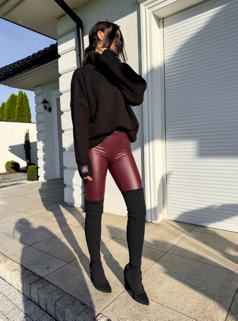 Sweter golf LAVER - czarny DOSTĘPNY OD 18.10.2024r. E17992