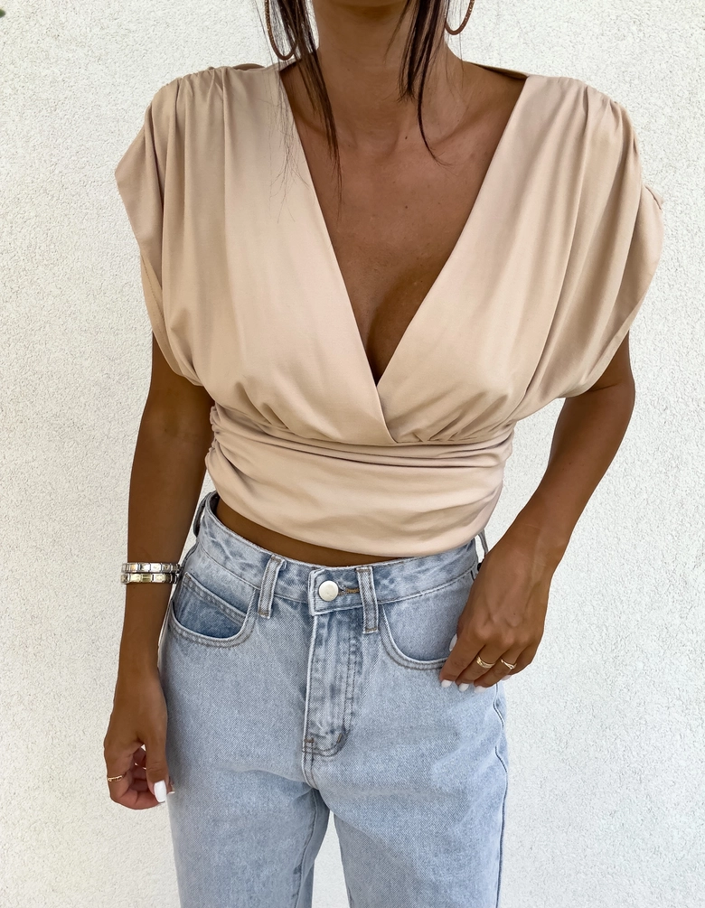 Bluzka VIBE - beżowa C16550