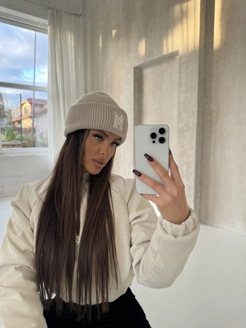 Czapka NEEDS beż K18725