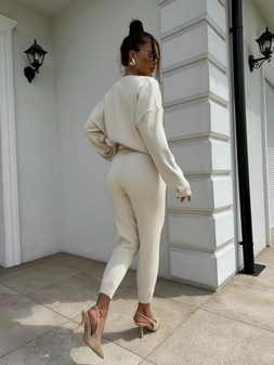 Komplet DELANI LONG – jasny beż N17239