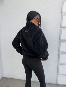 Kurtka futerko ILANIA – czarna