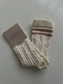 Skarpety SANTA ecru SK18720