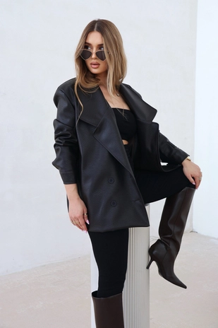 Marynarka damska BG Voila | gorzka czekolada