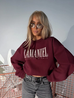 Bluza CREATIVE bordo