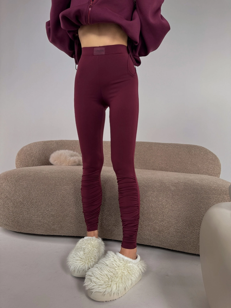 Legginsy CURVE bordo