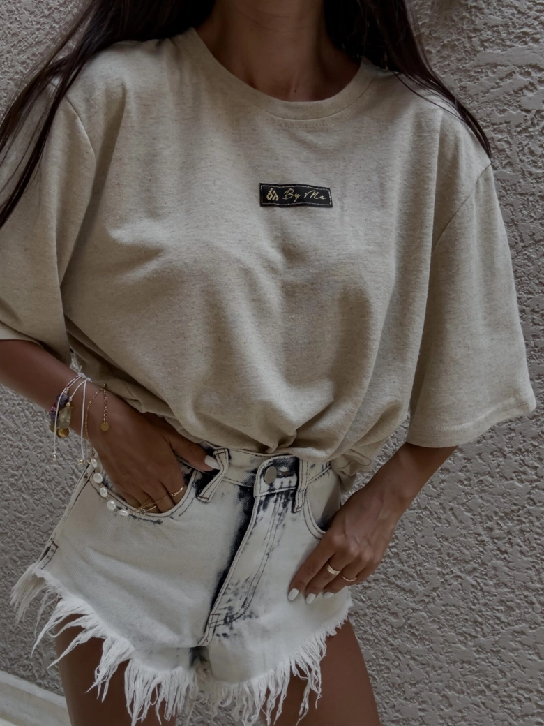 Bluzka T-shirt MARMARIS - beżowa