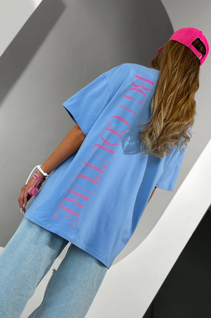 T-Shirt damski BG Mistery | niebieski C22123