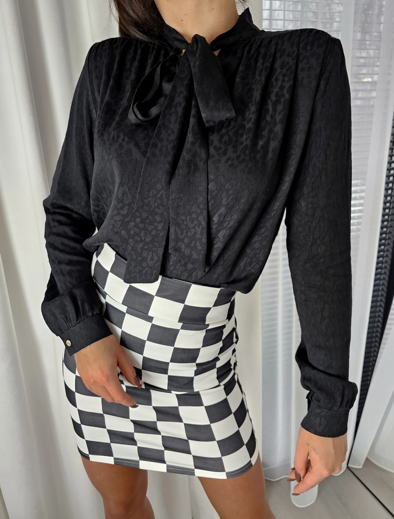 Bluzka RIBBON - czarna C18947