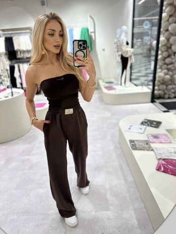 Spodnie SEVEN – czekoladowe