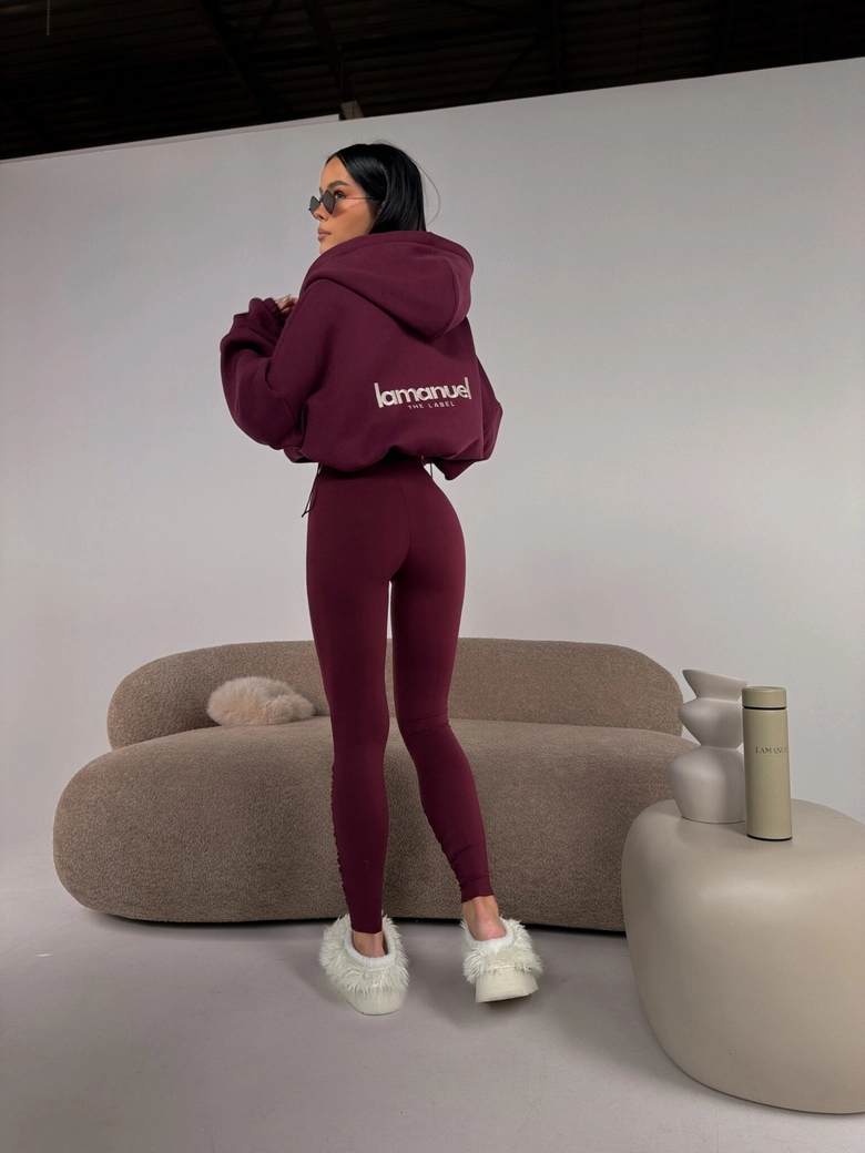 Legginsy CURVE bordo