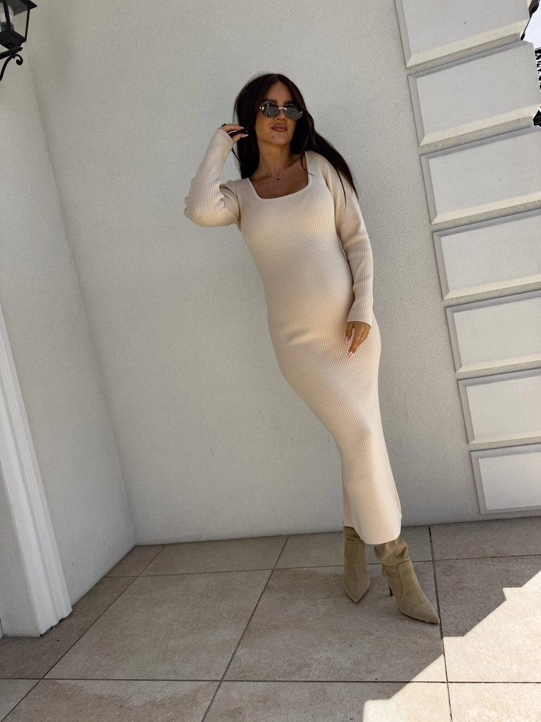 Sukienka COYA - jasny beż