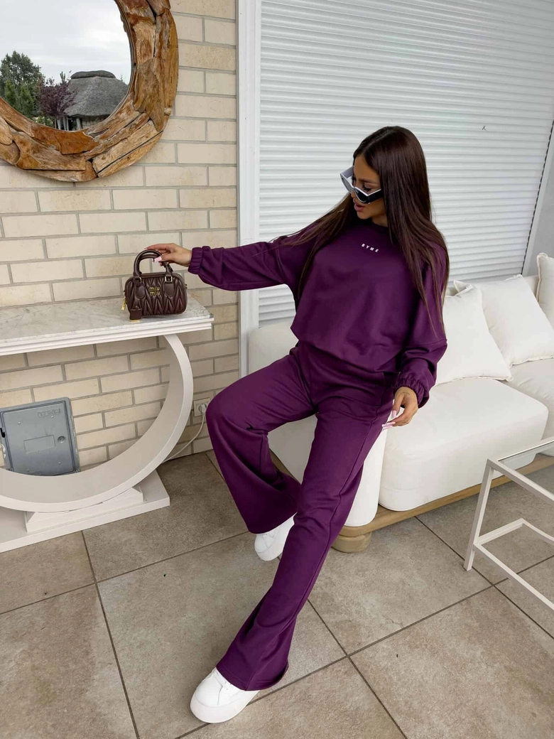 Komplet SYDNEY - śliwka DOSTĘPNY OD 06.10.2025r.