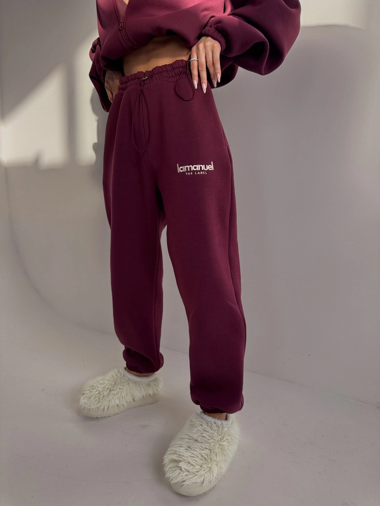 Spodnie CREAMY bordo