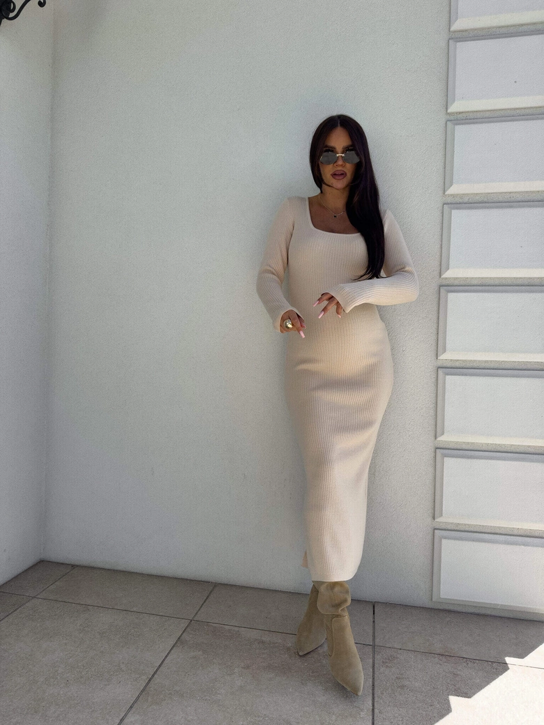 Sukienka COYA - jasny beż