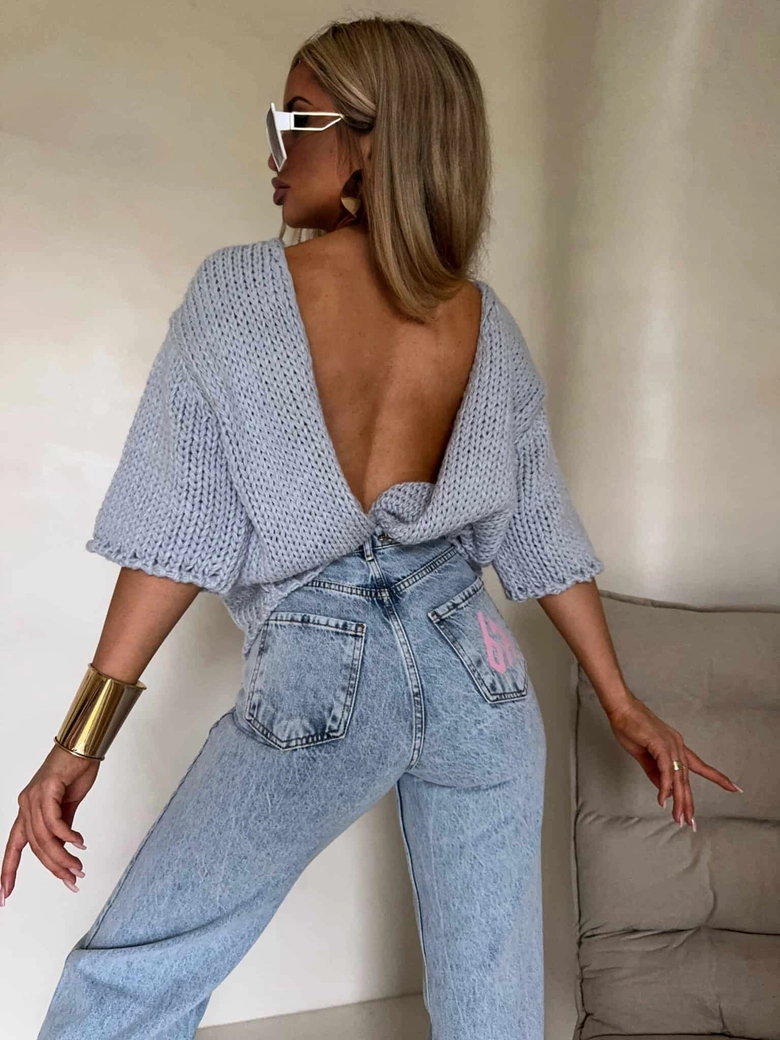 Kardigan ROYAL - chłodny błękit