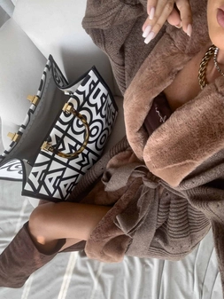 Kardigan DREAM - czekoladowy