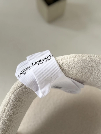 Skarpety LABEL białe/czarne