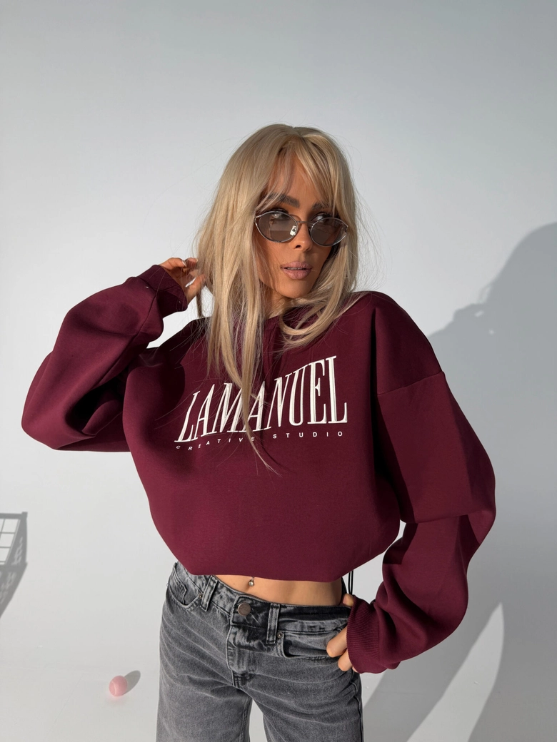 Bluza CREATIVE bordo