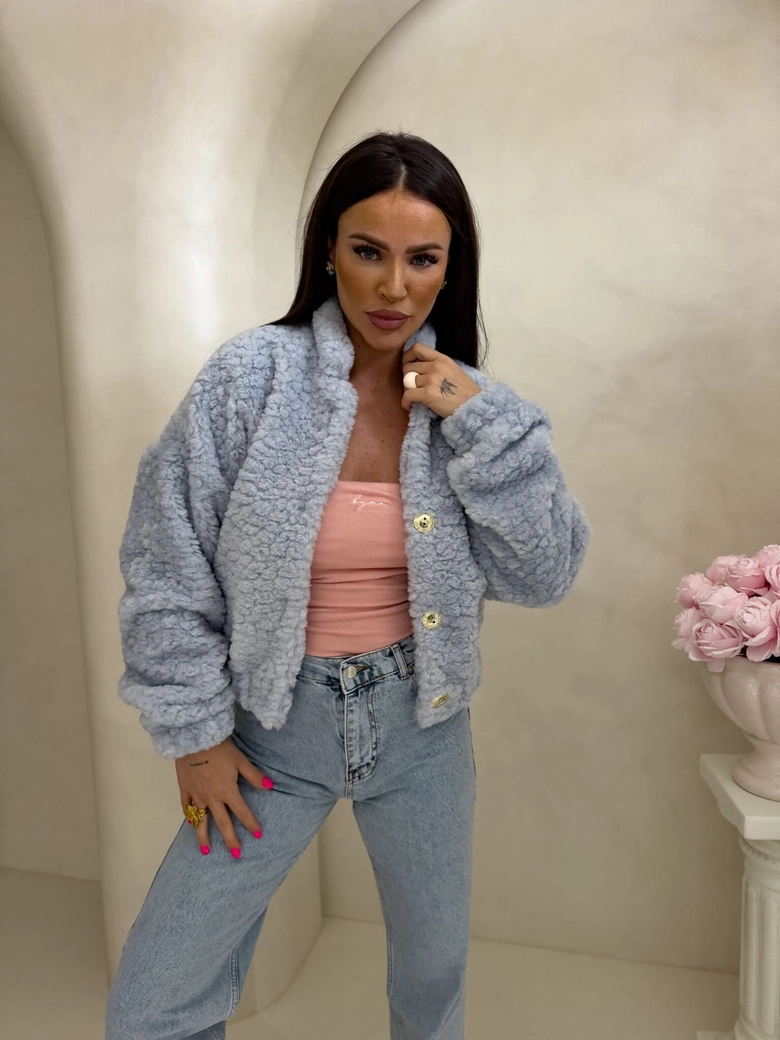 Kurtka bomberka CLOUDY – baby blue