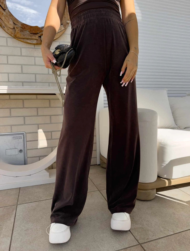 Spodnie LAMIA – czekoladowa