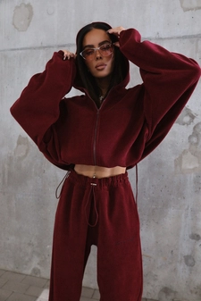 Bluza THEME bordo
