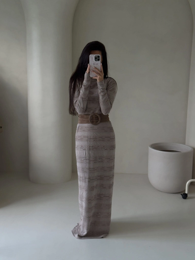 Komplet NIFE – beżowy