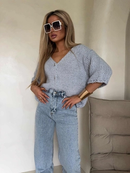 Kardigan ROYAL - chłodny błękit