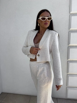 Marynarka dresowa SLIM - konopia