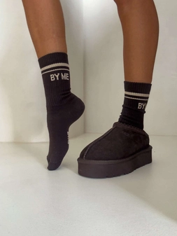 Skarpetki STRIPE – czekoladowe