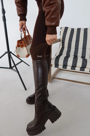 Skarpety GEAR czekolada