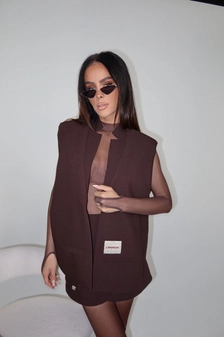 Kamizelka FOLD czekolada