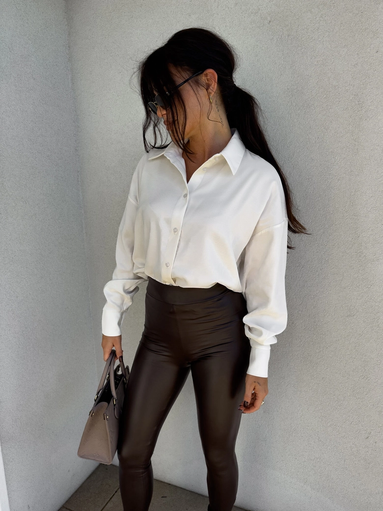 Koszula TENCEL - ecru O17988