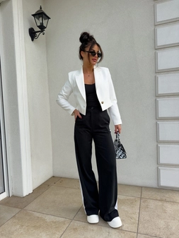 Marynarka SLIM - ecru