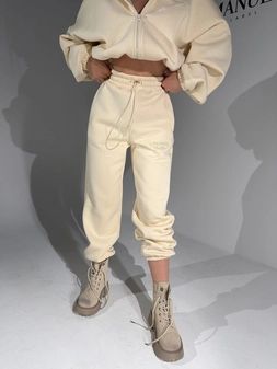 Spodnie FOODIE migdał