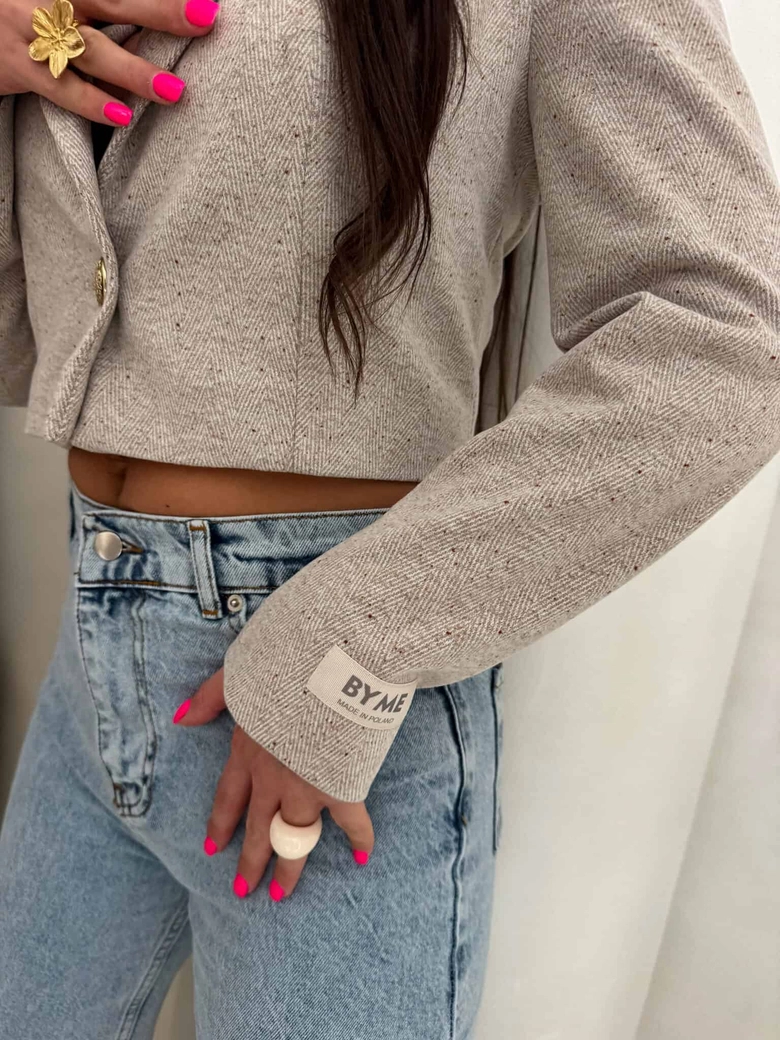 Marynarka SLIM melange - multi