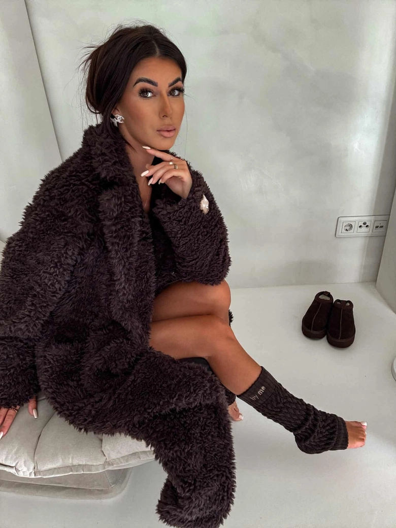 Płaszcz FUR – czekoladowy