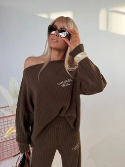 Komplet YARN czekolada