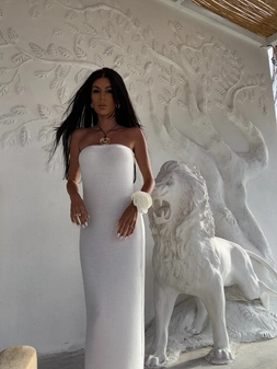 Sukienka SPAIN - ecru