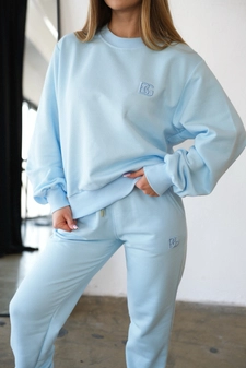 Bluza damska BG Basic | błękit