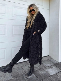 Płaszcz FUR – czarny