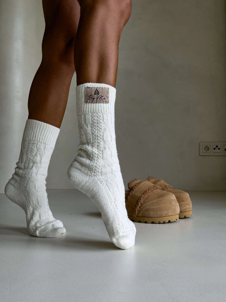Skarpety WOOL – ecru