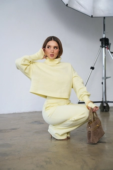 Komplet dresowy damski BG Neris | masełko