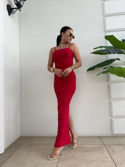 Sukienka AURA- czerwona