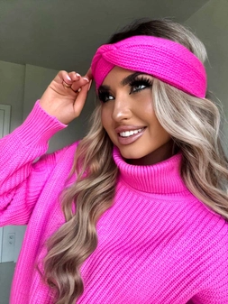 Opaska CATI - mocny róż