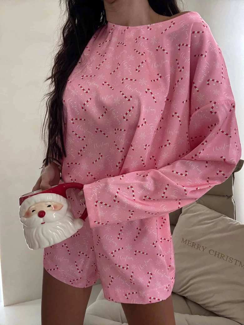 Piżamka CHRISTMAS DOSTĘPNE OD 28.11- różowa
