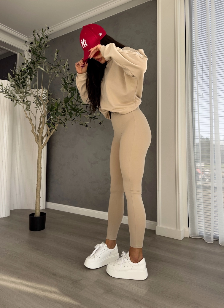 Legginsy GYM - jasny beż