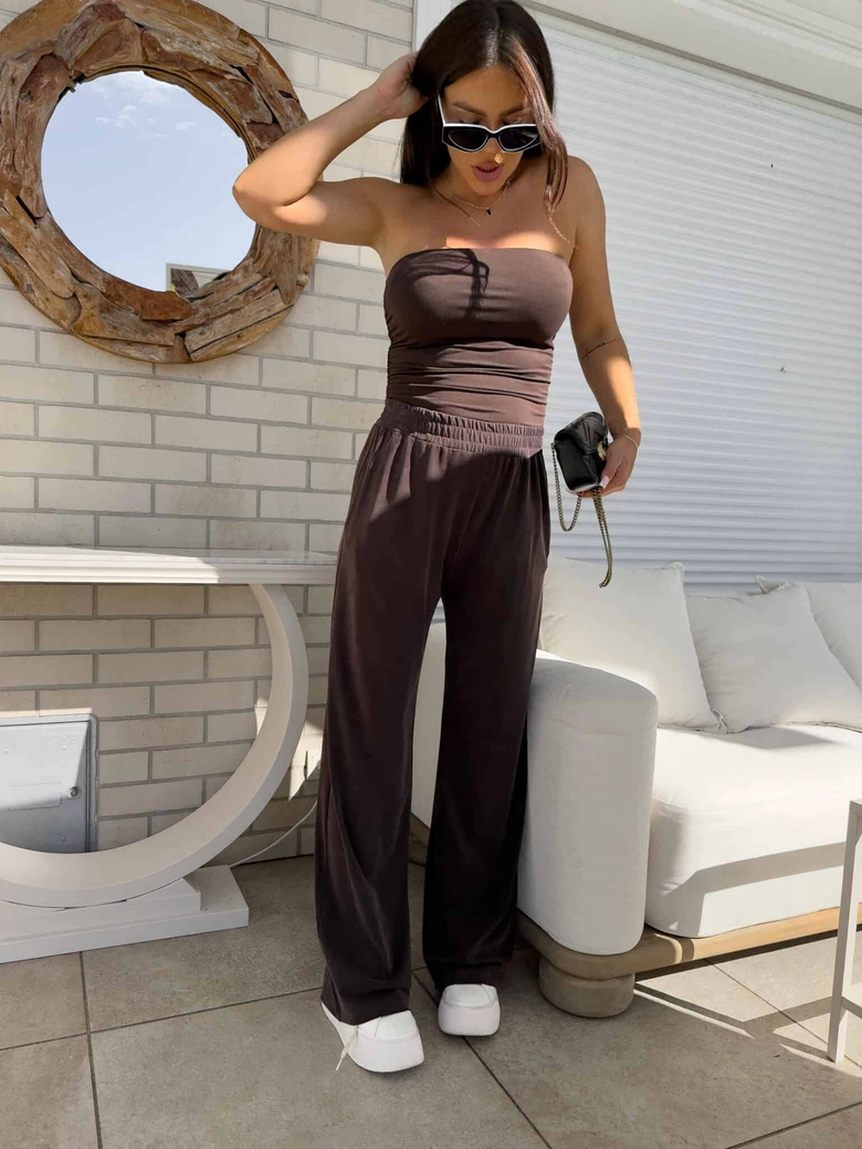 Spodnie LAMIA – czekoladowa