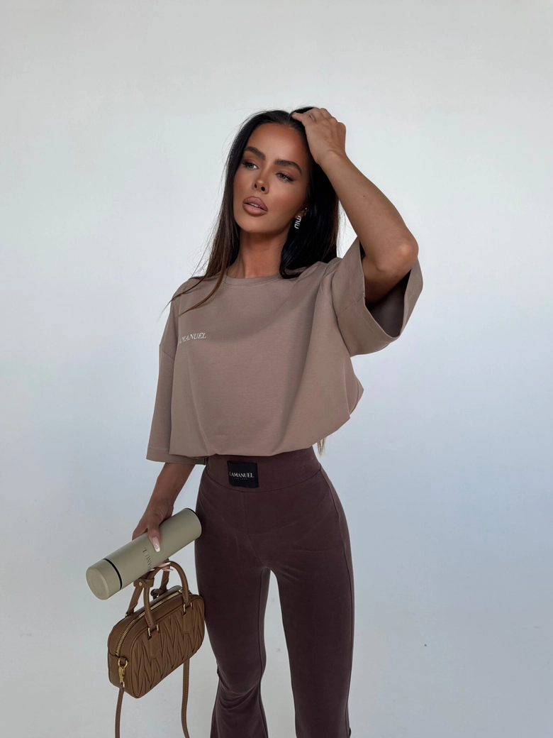 Legginsy BLESSED czekolada